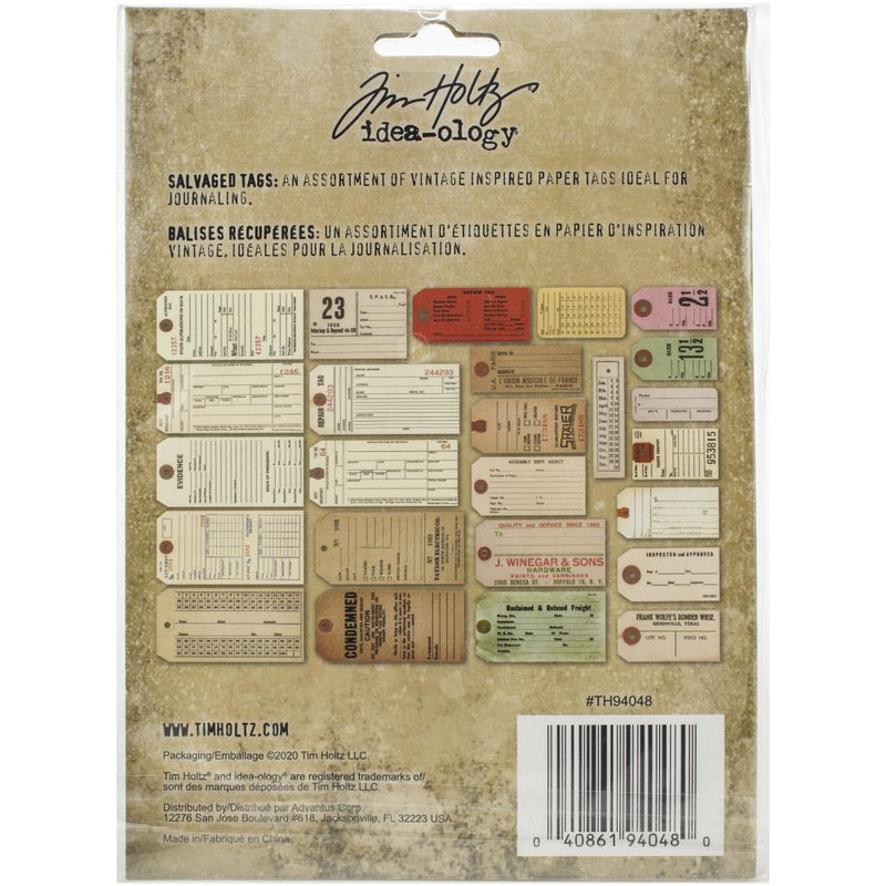 Tim Holtz Idea-ology - Salvaged Tags, 25Pc, TH94048