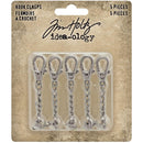 Tim Holtz Idea-ology Hook Clasps 5Pc, TH94133