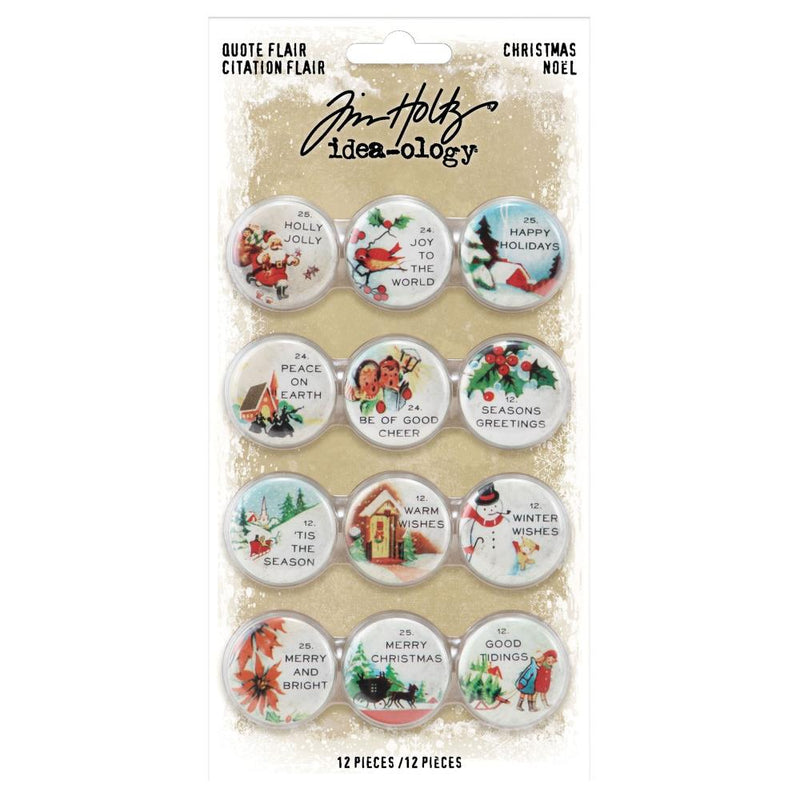 Tim Holtz Idea-Ology - Quote Flair - Christmas, TH94196 21/22