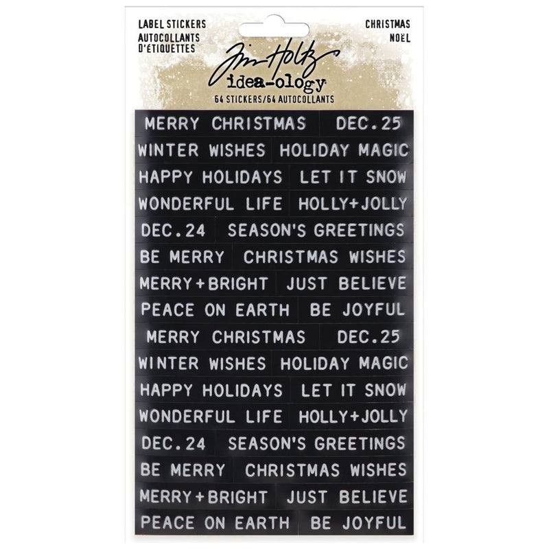 Tim Holtz Idea-Ology - Label Stickers Christmas, TH94205 21/22