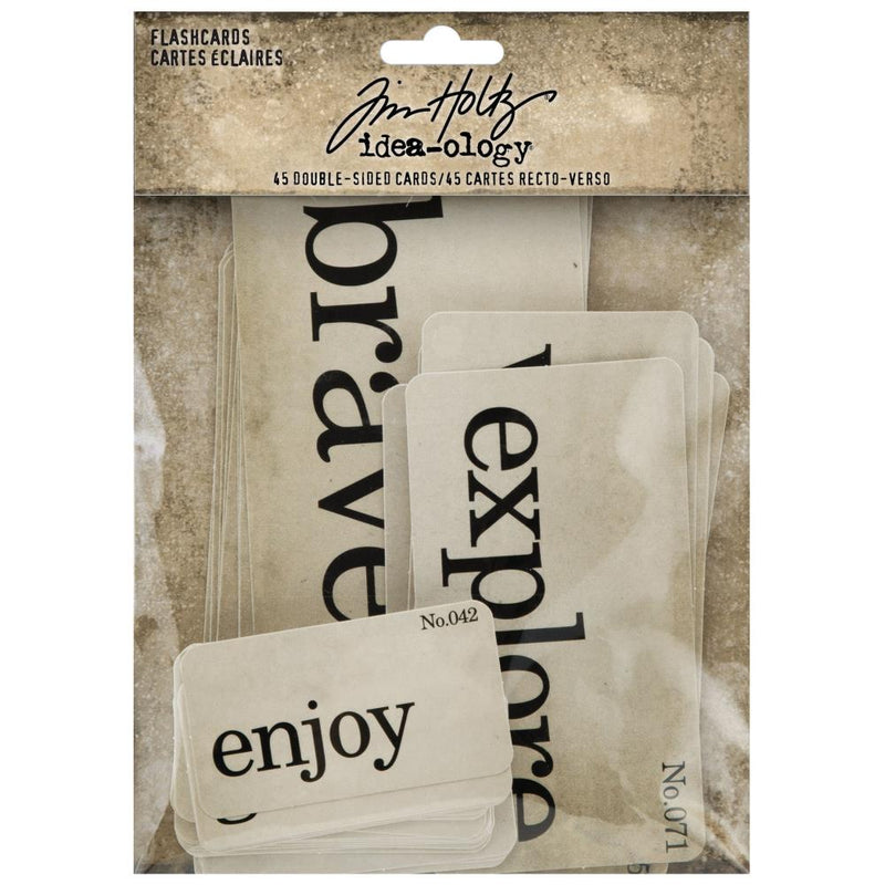 Tim Holtz Idea-ology - Double-Sided Flash Cards 48Pc, TH94224