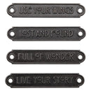 Tim Holtz Idea-ology - Word Plaques 4Pc, TH94246