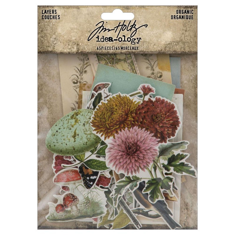 Tim Holtz Idea-ology Layers Die-Cuts - Organic, TH94316