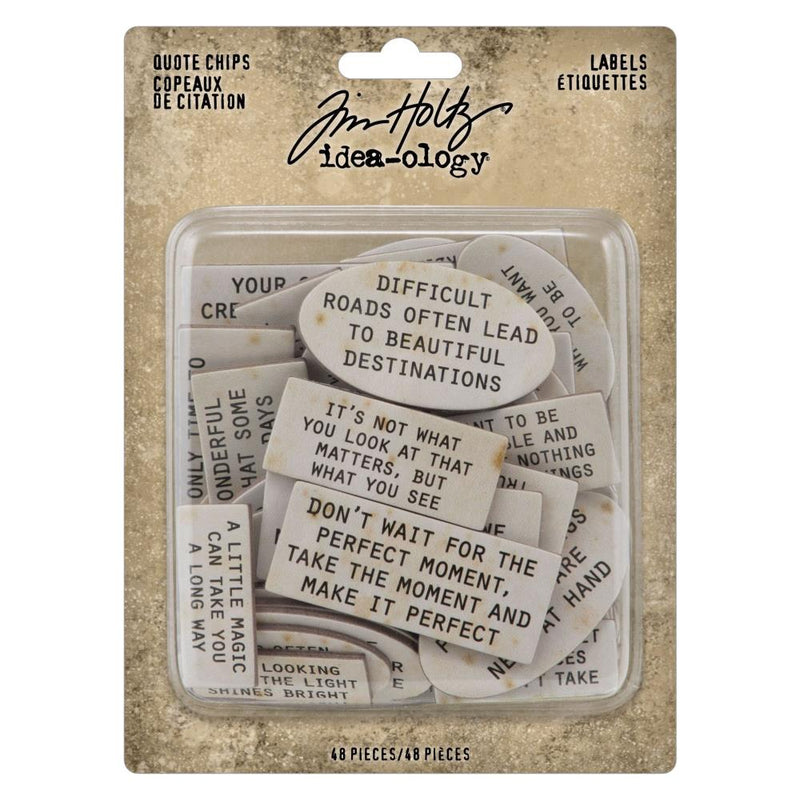 Tim Holtz Idea-ology Quote Chips - Layers, TH94320