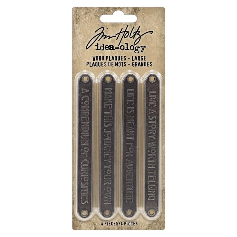 Tim Holtz Idea-ology Word Plaques - Large, TH94329