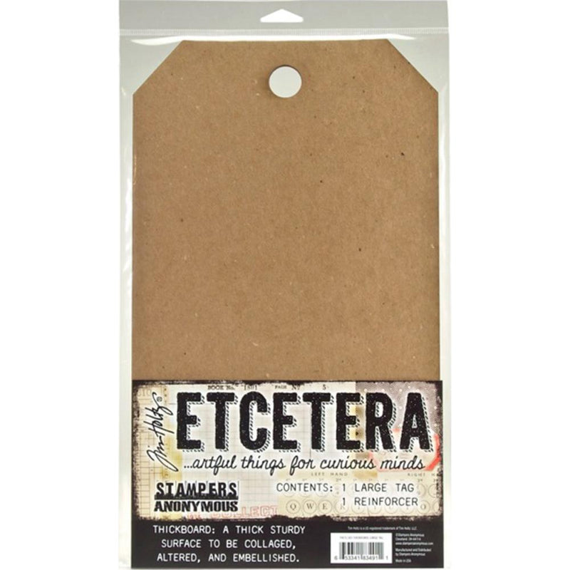 Stampers Anonymous Etcetera - Large Tag 8.25" x 14.25", THETC001 by: Tim Holtz