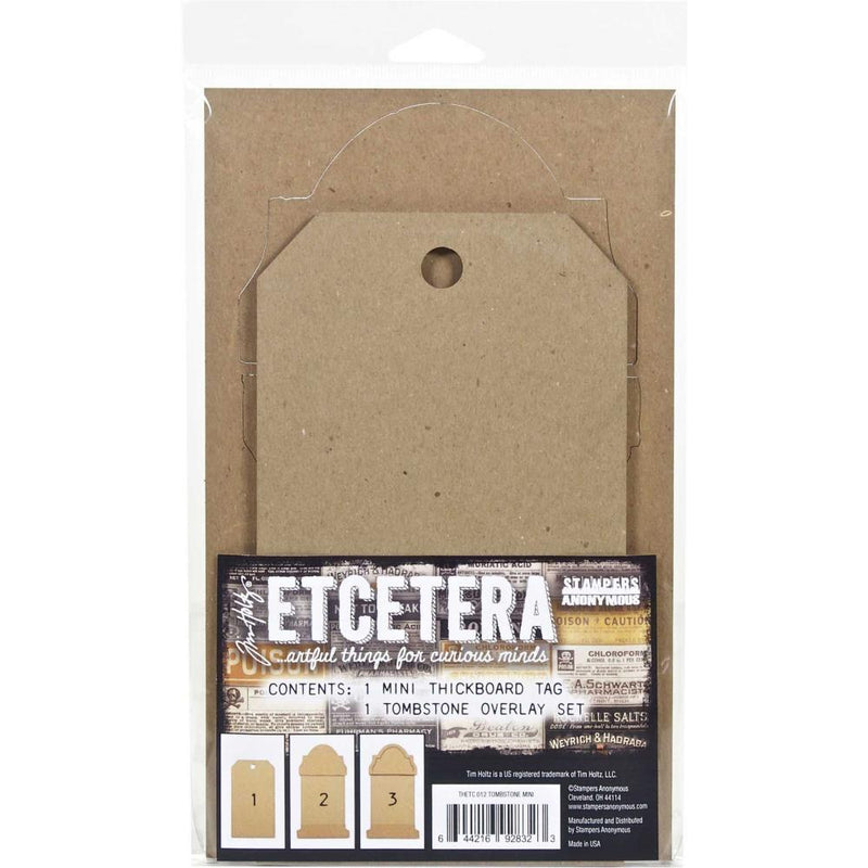 Stampers Anonymous Etcetera - Mini Tombstone, THETC012 by: Tim Holtz