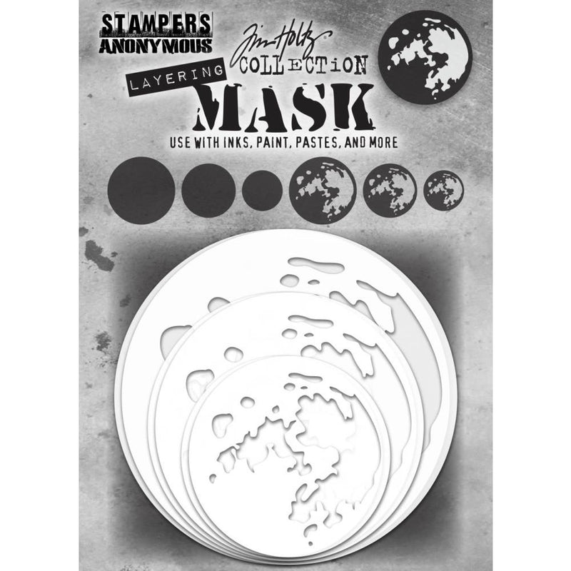 Stampers Anonymous - Layering Mask Set - Moon, THMSK01 by: Tim Holtz