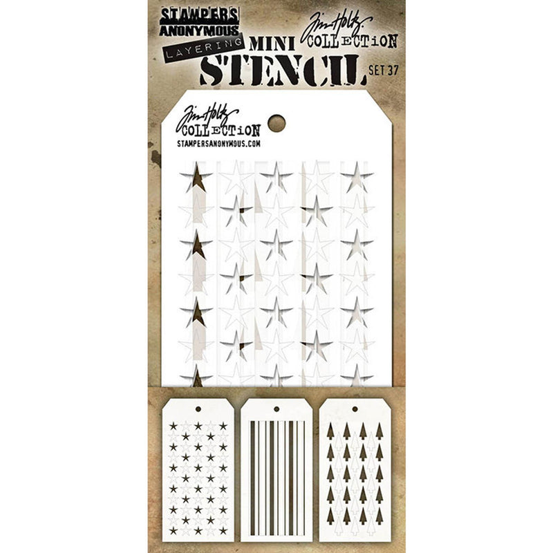 Stampers Anonymous Mini Layering Stencil Set 3Pc - Set
