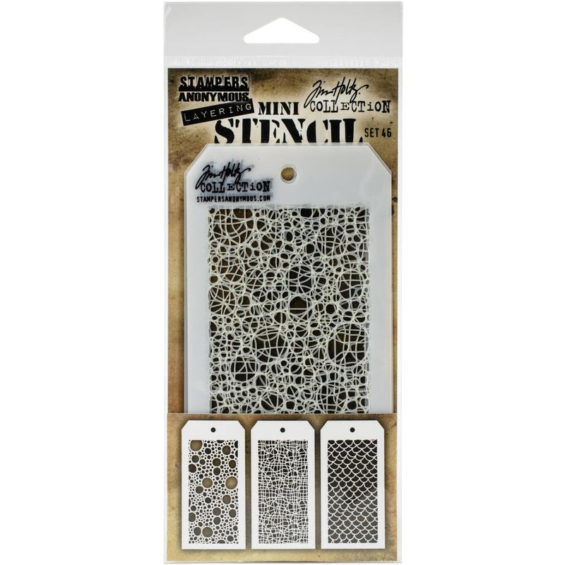 Stampers Anonymous Mini Layering Stencil Set 3Pc - Set