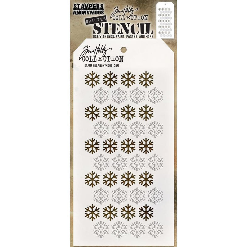 Stampers Anonymous Layering Stencil - Shifter Snowflake, THS135 Designer: Tim Holtz