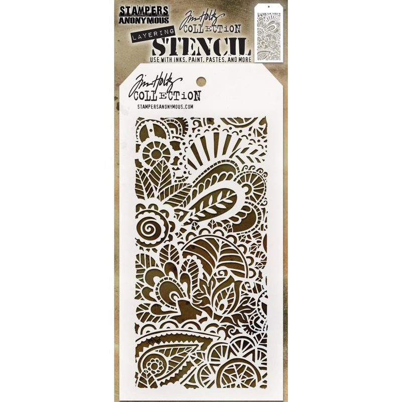 Stampers Anonymous Layering Stencil - Doodle Art 1, THS141 Designer: Tim Holtz