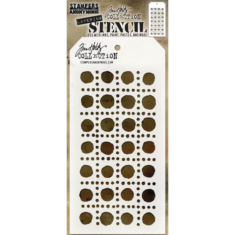 Stampers Anonymous Layering Stencil - Dotted Line, THS155 Designed by: Tim Holtz