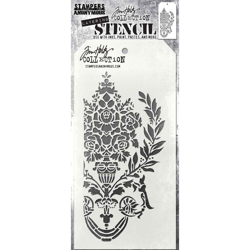Stampers Anonymous - Tim Holtz Layering Stencil - Crest, THS161