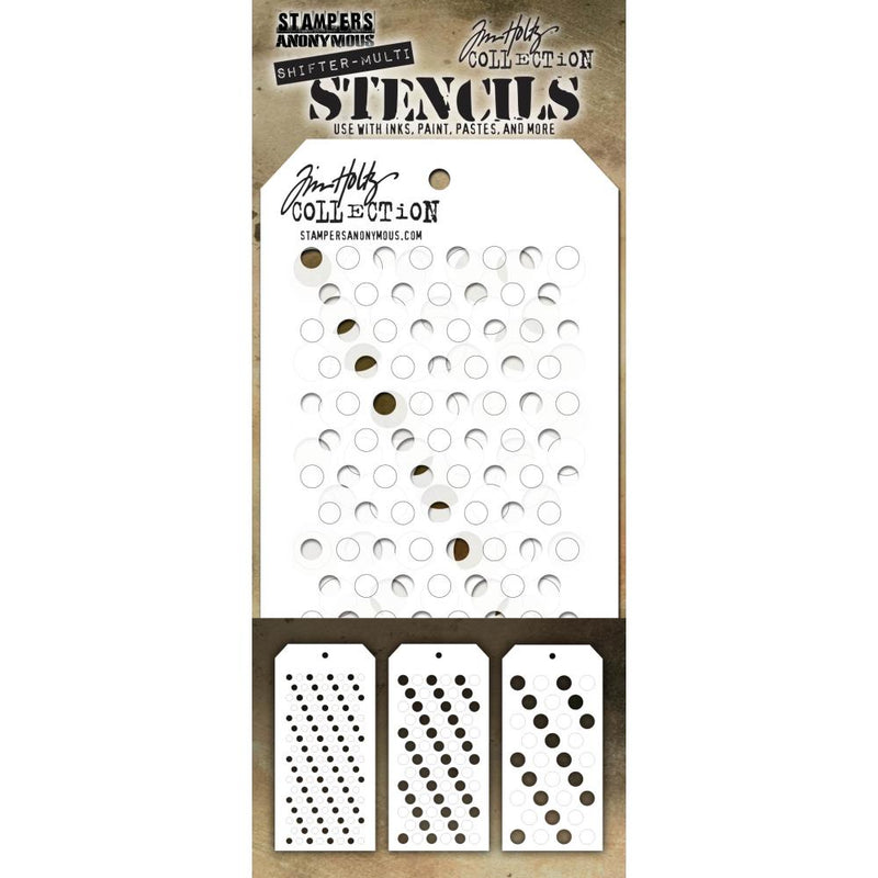 Stampers Anonymous Layering Stencil - Shifter Multidots, THSM01 Designer: Tim Holtz