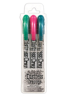 Tim Holtz Distress Holiday Pearl Crayons - Holiday Set