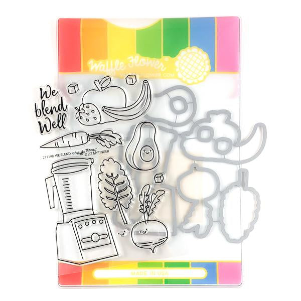 Waffle Flower Stamp & Die Combo - We Blend, WFC198 WAS $38.00