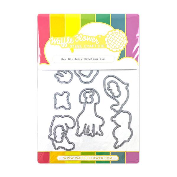 Waffle Flower Stamp & Die Combo - Sea Birthday, WFC310 WAS $36.00