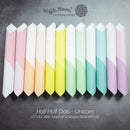 Waffle Flower Half-Half Dots - Unicorn Paper Pad, WF150 WAS $10.00