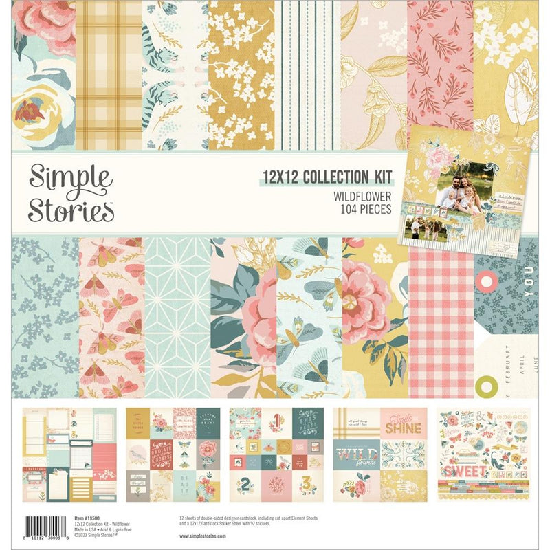 Simple Stories Collection Kit 12x12 - Wildflower, WIL19500