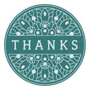 Spellbinders Brass Wax Seal with Handle -Thanks Mandala, WS-006