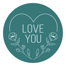 Spellbinders Brass Wax Seal with Handle - Love You Heart, WS-018