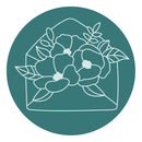 Spellbinders Brass Wax Seal With Handle -Sending Flowers, WS-023