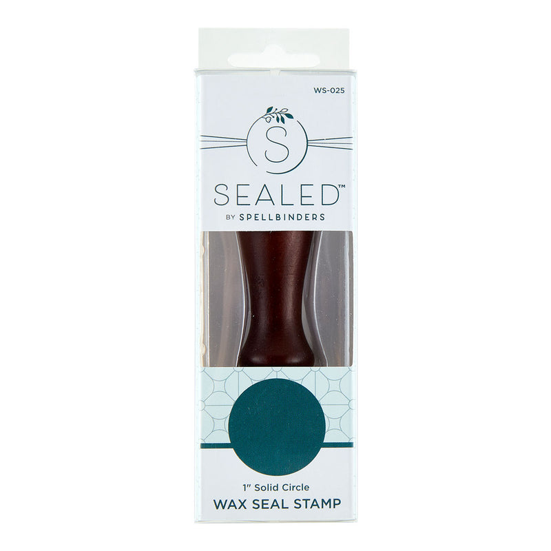 Spellbinders Brass Wax Seal With Handle - 1" Solid Circle, WS-025