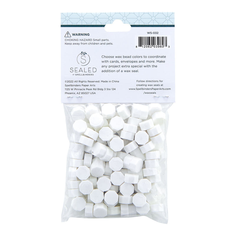 Spellbinders Wax Beads - White, WS-032