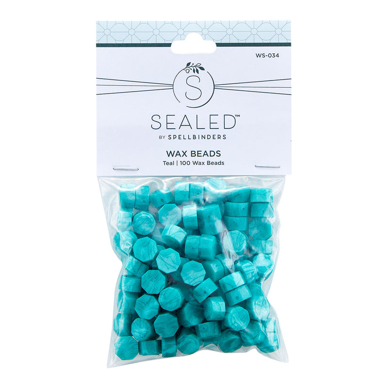 Spellbinders Wax Beads - Teal, WS-034
