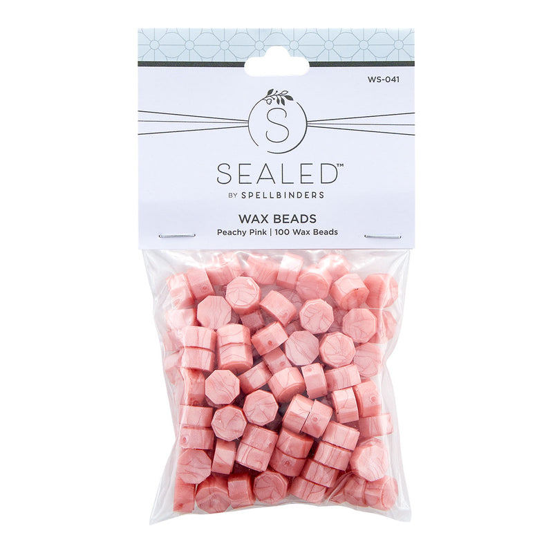 Spellbinders Wax Beads - Peachy Pink, WS-041