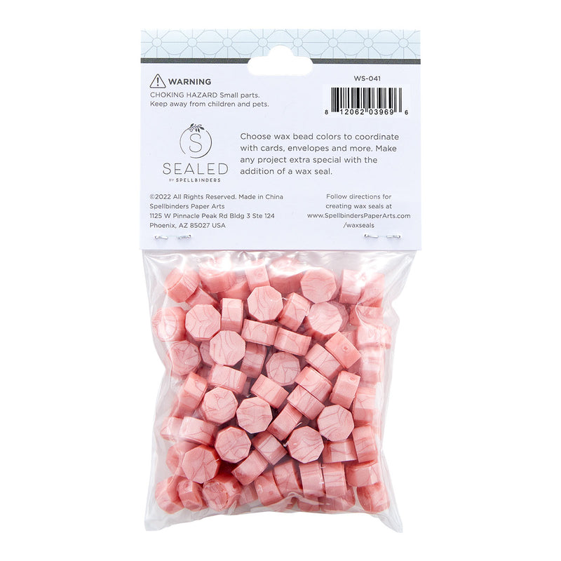 Spellbinders Wax Beads - Peachy Pink, WS-041