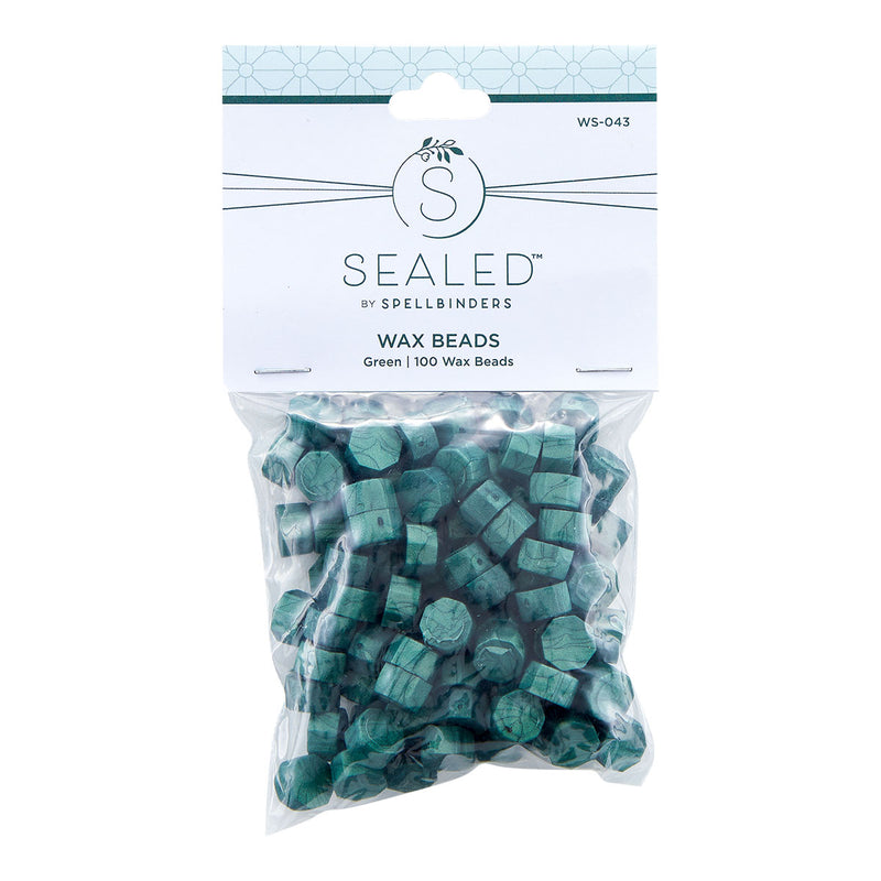 Spellbinders Wax Beads - Green, WS-043
