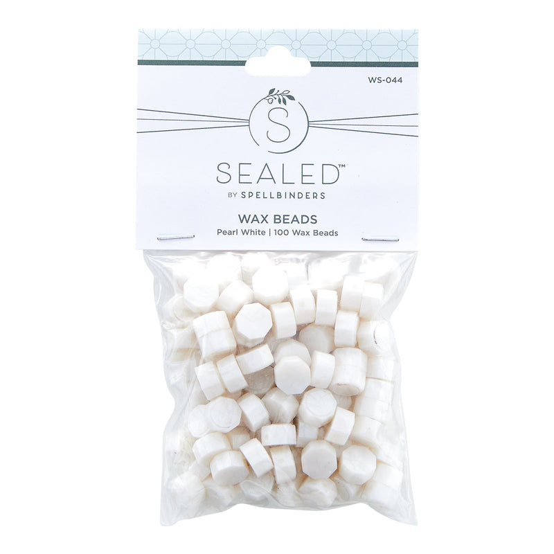 Spellbinders Wax Beads - Pearl White, WS-044