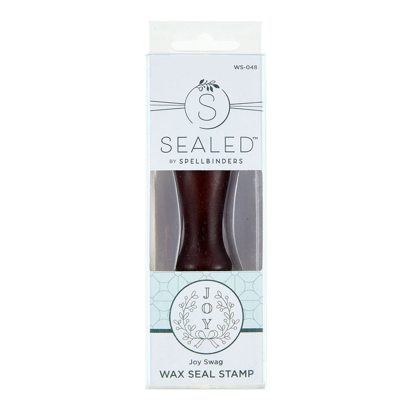 Spellbinders Brass Wax Seal with Handle -Joy Swag, WS-048