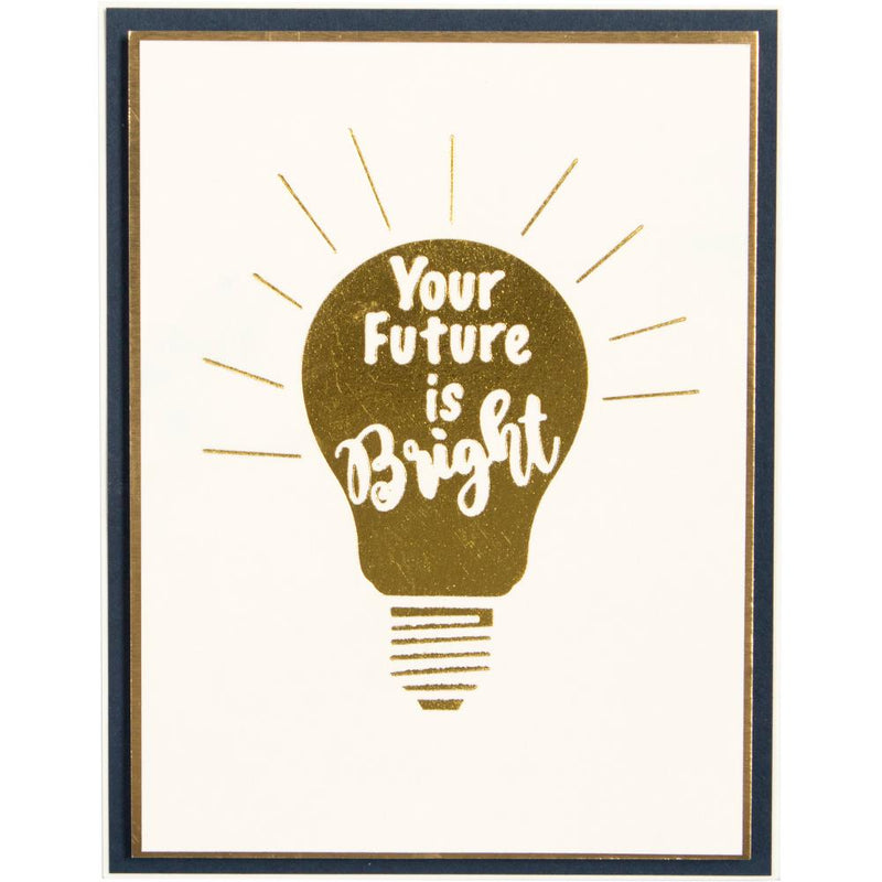 Glimmer Hot Foil Plate -  Your Future is Bright, GLP-003 Retired