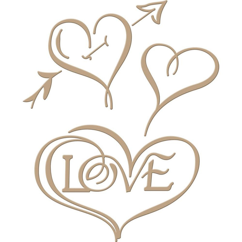 Glimmer Hot Foil Plate by Paul Antonio -  Hearts & Love, GLP-014