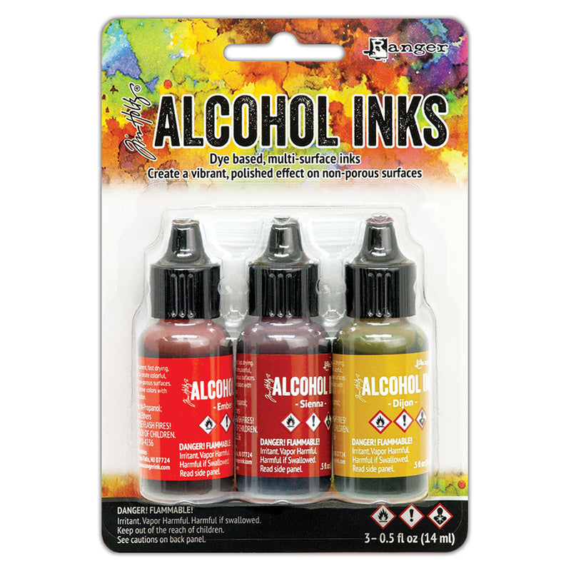 Tim Holtz Alcohol Ink .5oz, 3Pk - Orange/Yellow Spectrum, TAK69645
